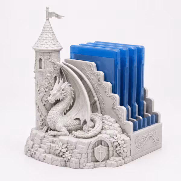 Euroanime Ivory Dragon Collector Case Dock – physical 3D-printed storage accessory
